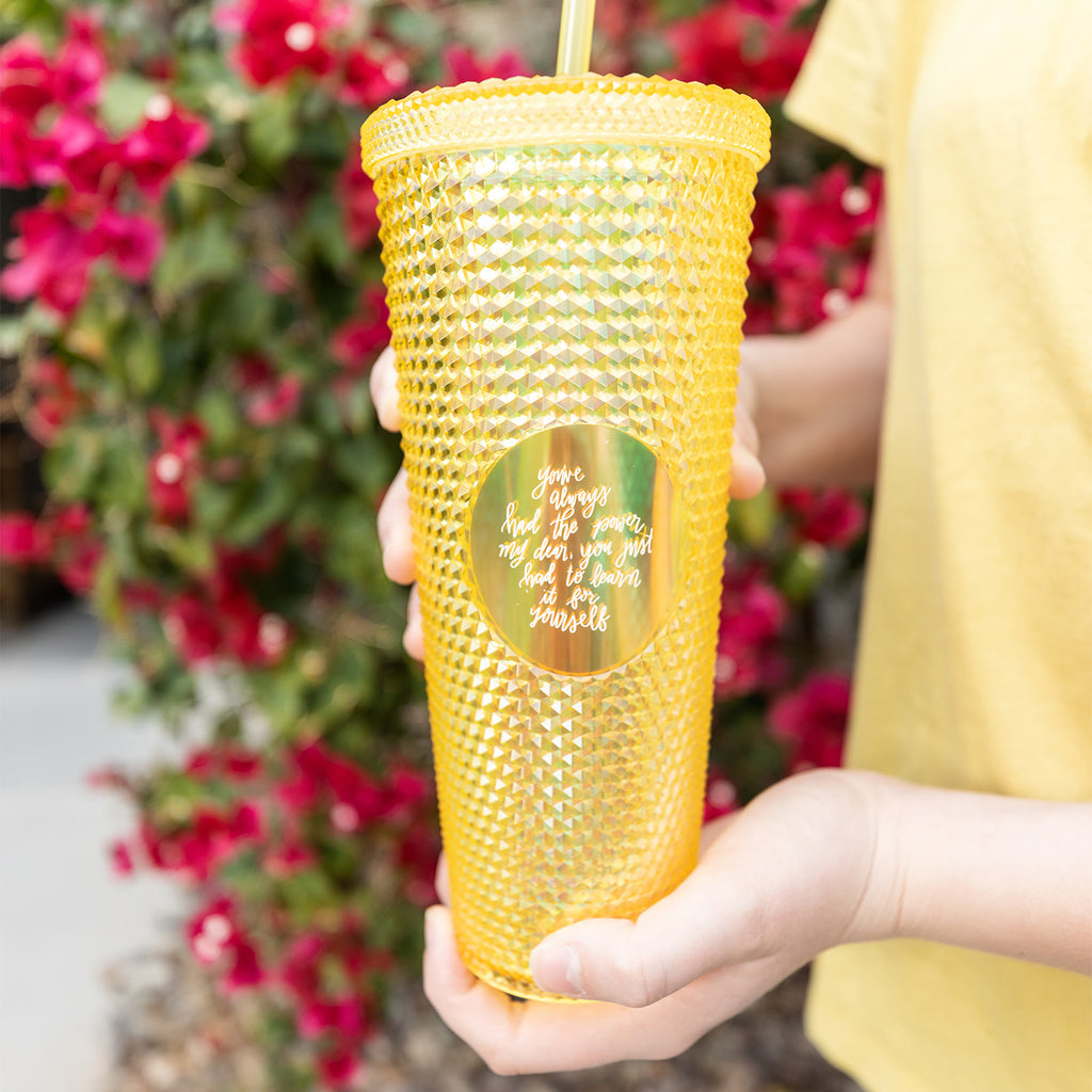 Starbucks shops China Yellow Studded Tumbler