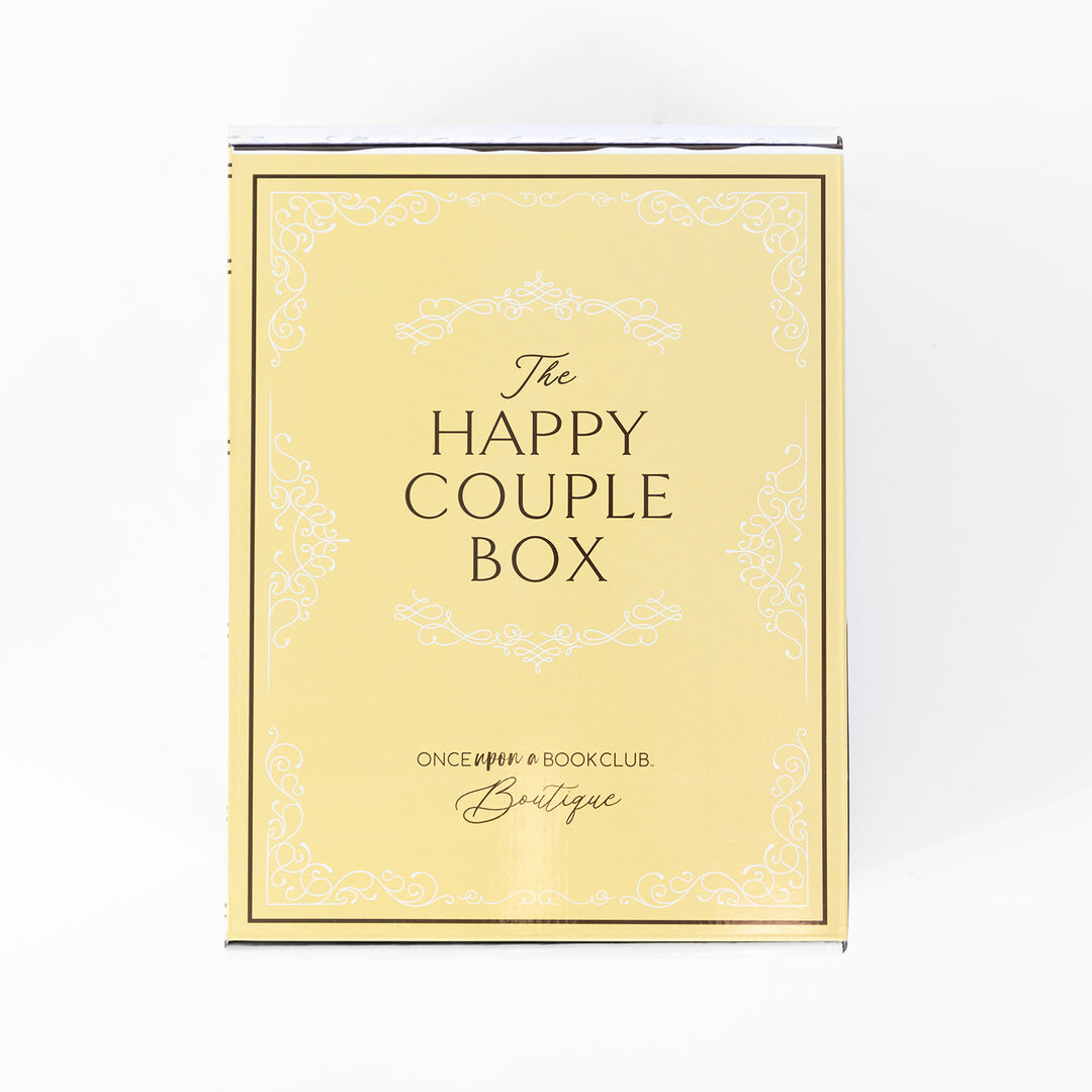 A yellow Happy Couple box sits on a white background.