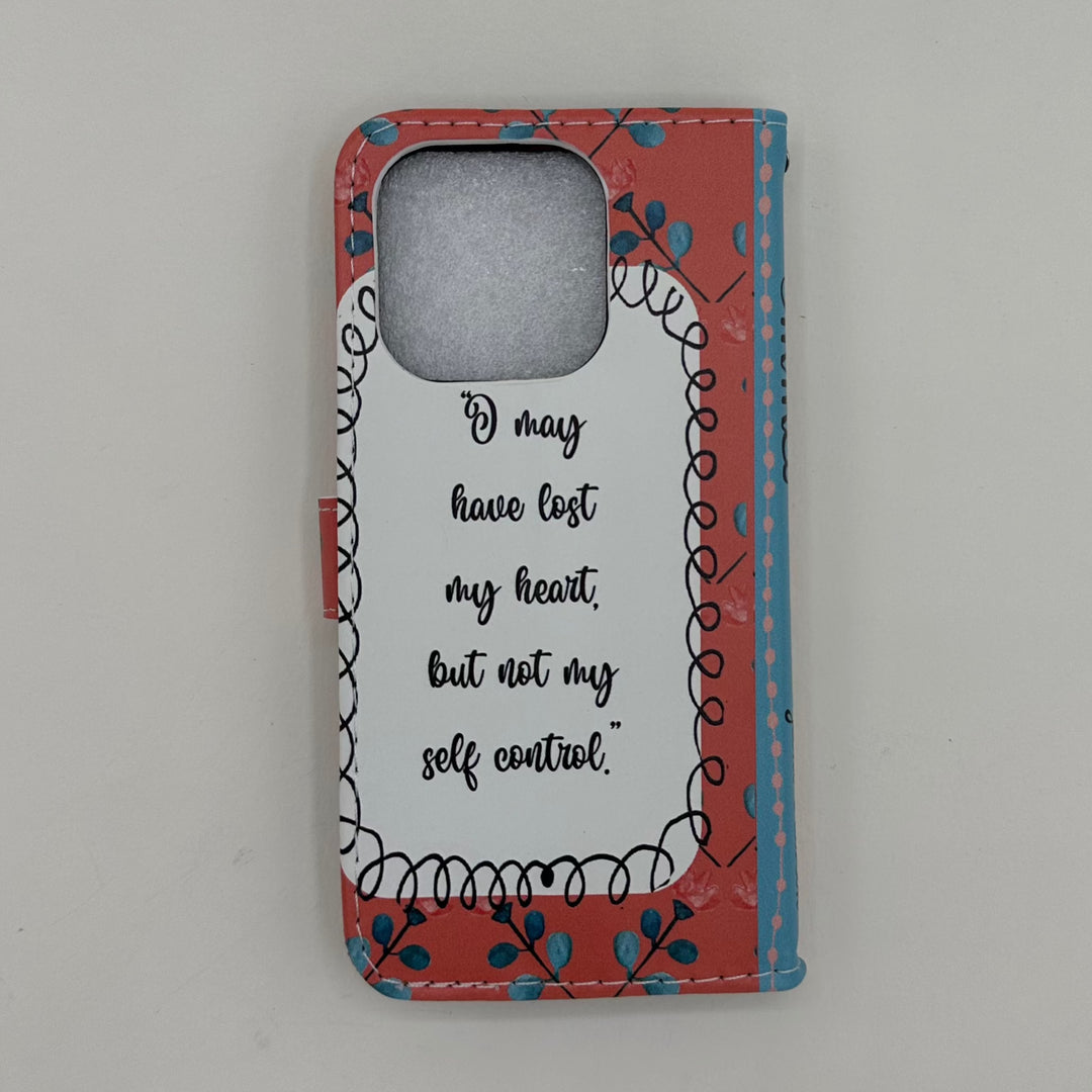 The back of a phone case inspired by Emma by Jane Austen.